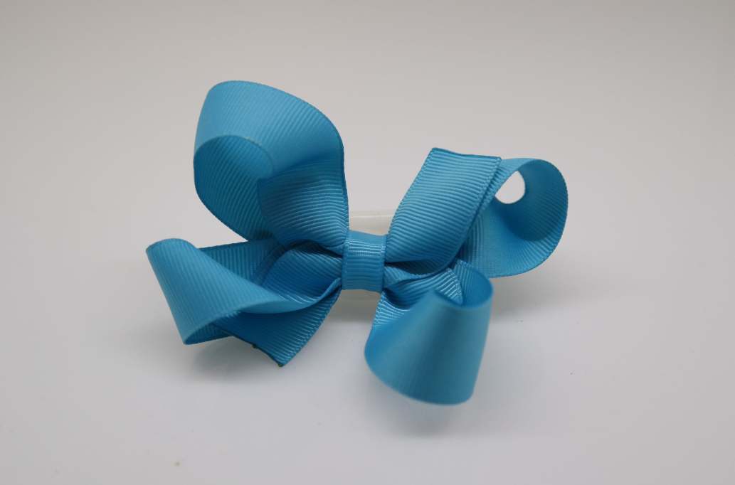 Large pinwheel hair Bow with colors  Copen